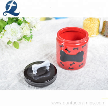 Pet Food Storage Ceramic Jars With Lids